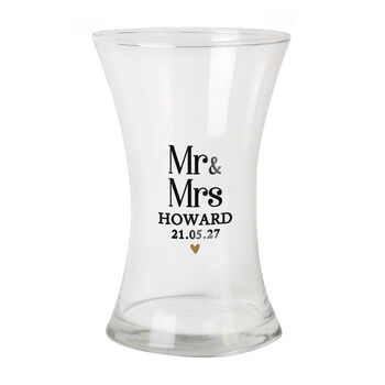 Personalised Waist Vase For Couple Wedding, 4 of 5