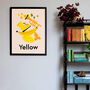 Favourite Colour Yellow Children's Fine Art Print, thumbnail 1 of 3