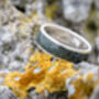 Silver Ring With Westmorland Green Slate Inlay, thumbnail 2 of 9