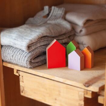 Cedar Wood Anti Moth Clothes Protectors Set Of Four, 4 of 5