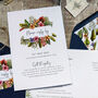 Tropical Folded Wedding Invitation Suite, thumbnail 5 of 8