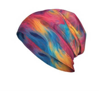 Soft Chemo Headwear Beanie Hat Bandana Bright Mystic Colours, 5 of 5