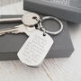 Stainless Steel Personalised Engraved Keyring, thumbnail 1 of 5