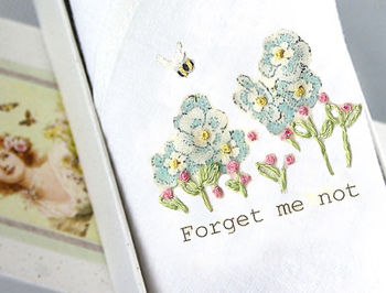 Single Lady's Handkerchief: Forget Me Not, 2 of 2