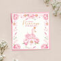 Pink Swan Baby Shower Card, thumbnail 1 of 4