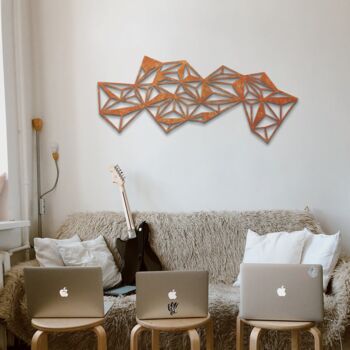 3D Polygon Style Metal Art Home Room Wall Decor, 7 of 10