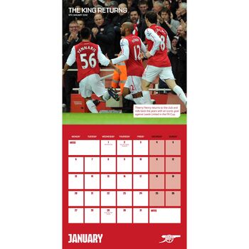 Official Arsenal Fc 2025 Personalised Calendar, 2 of 4