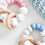 Marble Two Tone Teething Rattle, thumbnail 6 of 7