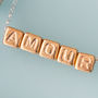 'Amour' Cube Necklace, thumbnail 4 of 5