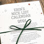 Personalised Colour In Nice List Advent Calendar, thumbnail 4 of 10