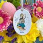 Ceramic Easter Bunny Keepsake Decoration, thumbnail 1 of 3