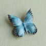 Blue Butterfly Brooch Pin, thumbnail 3 of 7