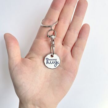 Pocket Hug Token Key Ring And Trolley Coin, 2 of 3