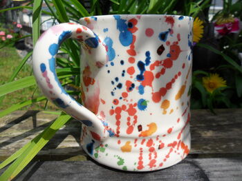 Tankard Mug In Paint Splashes Design, 6 of 8