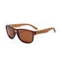 Retrangle Brown | Polarised Wooden Sunglasses By Runesilk, thumbnail 1 of 3