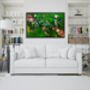 Preserved Moss Wall, Moss Wall Art With Flowers, thumbnail 1 of 7