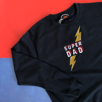 'Super Dad' Embroidered Sweatshirt, 3 of 4