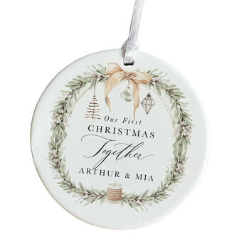 Our First Christmas Together Ornament With Names, 3 of 7