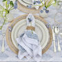 Balinese Hand Woven Spiral Placemat Charger White, thumbnail 1 of 9