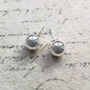 Classic Sterling Silver Ball Stud Earrings, thumbnail 1 of 5