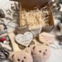 Baby's First Christmas Gift Box, Teddy Christmas Tree Ornament For Baby, thumbnail 1 of 10
