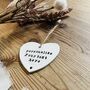 Personalised Heart Keepsake Gift, Heart Ornament, Decoration Plaque, thumbnail 2 of 3
