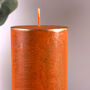 G Decor Fern Amberstone And Gold Hand Finished Pillar Candles, thumbnail 4 of 6