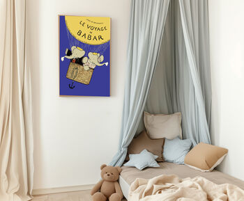 Babar The Elephant Ballon Art Print, 2 of 3