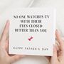 Funny Fathers Day Card For Dad, thumbnail 1 of 7