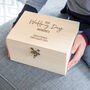 Personalised Our Wedding Day Memories Keepsake Box Gift, thumbnail 6 of 6