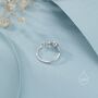White Opal Olive Leaf Ring In Sterling Silver, thumbnail 7 of 12