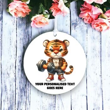 Personalised Tiger Weights Birthday/Father's Day Gift, 2 of 2