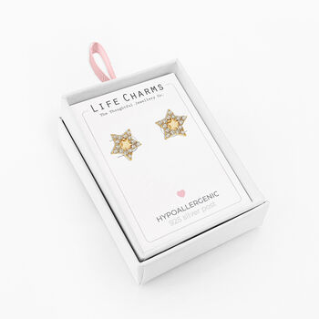 Twinkle Stars Silver Studs Earrings Gift, 2 of 3
