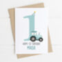 Personalised Children's Birthday Card Tractor, thumbnail 6 of 8