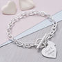 Personalised Solid Silver Infinity Heart Bracelet, thumbnail 2 of 7