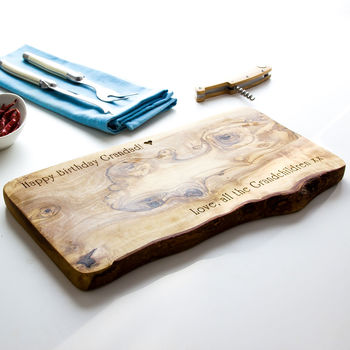 Personalised Olive Wood Cheese Board, 4 of 9
