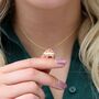 Gold Plated Or Silver Chinese Year Of Pig Necklace, thumbnail 2 of 3