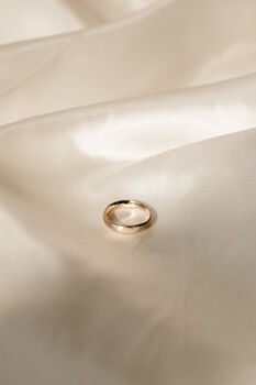9ct Gold 4mm Organic Wedding Ring, 2 of 2