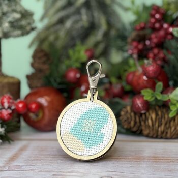I'll Keep You Snug Christmas Mini Matchbox Cross Stitch Kit, 4 of 5