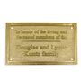Personalised Memorial Brass Wall Plaques, thumbnail 1 of 8