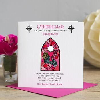 First Holy Communion Sacrament Card, 3 of 4