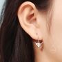 Sterling Silver Dangling Highland Cow Drop Earrings, thumbnail 7 of 11