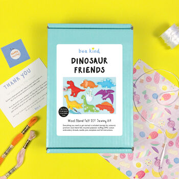 Sew Your Own Dinosaur Friends Felt Craft Kit, 8 of 12