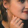 Esmae Moon And Star Wedding Earrings, thumbnail 6 of 8