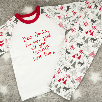 Personalised Good All Year Children's Christmas Pyjamas, 3 of 3