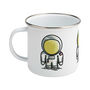 Personalised Astronaut Enamel Camping Mug, thumbnail 3 of 4