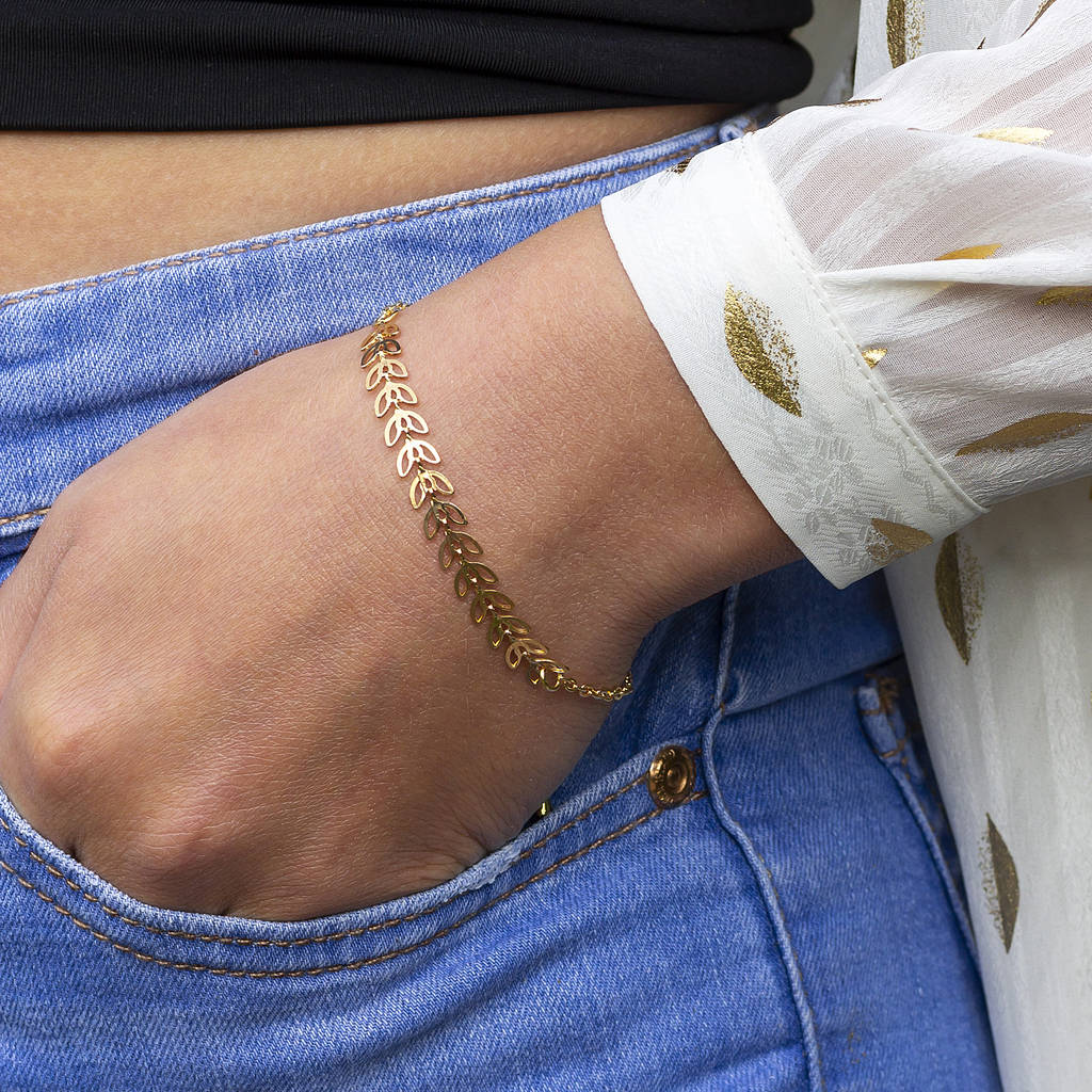 Gold or Silver Vine Birthstone Bracelet – JOY by Corrine Smith