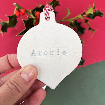 Personalised Christmas Tree Decorations, 6 of 8