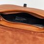 Caramel Soft Leather Small Saddlebag Handbag, thumbnail 3 of 10