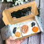 Large Halloween Wax Melts Gift Box With Three Bat And Pumpkin Wax Melts 85g Each, thumbnail 4 of 6